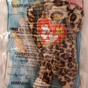 NIP Vintage McDonald&#39;s TY Teenie Beanie #1 &quot;Freckles&quot; The Leopard From 1999