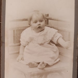 Antique Swedish Small Cabinet Card Photo From Early 1900s