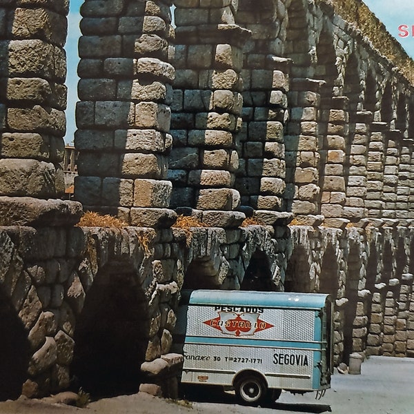 Vintage Unused Aqueduct Post Card of Segovia, Spain
