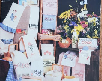 Adorable "At Your Fingertips" Counted Cross Stitch Designs From Cross My Heart From 1986