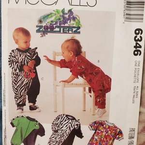 Vintage McCall&#39;s Infant Pattern is UNCUT and Assumed to Contains Size Small-XL (Size Equivalents in Description). 1993
