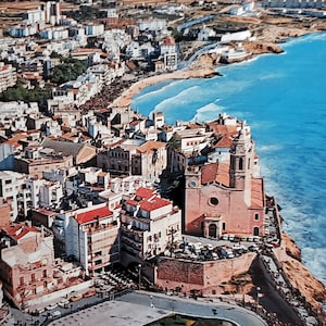 Vintage Unused Post Card of Sitges, Spain