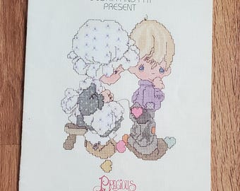 Adorable "Precious Moments" Counted Cross Stitch Designs From Designs by Gloria and Pat From 1981