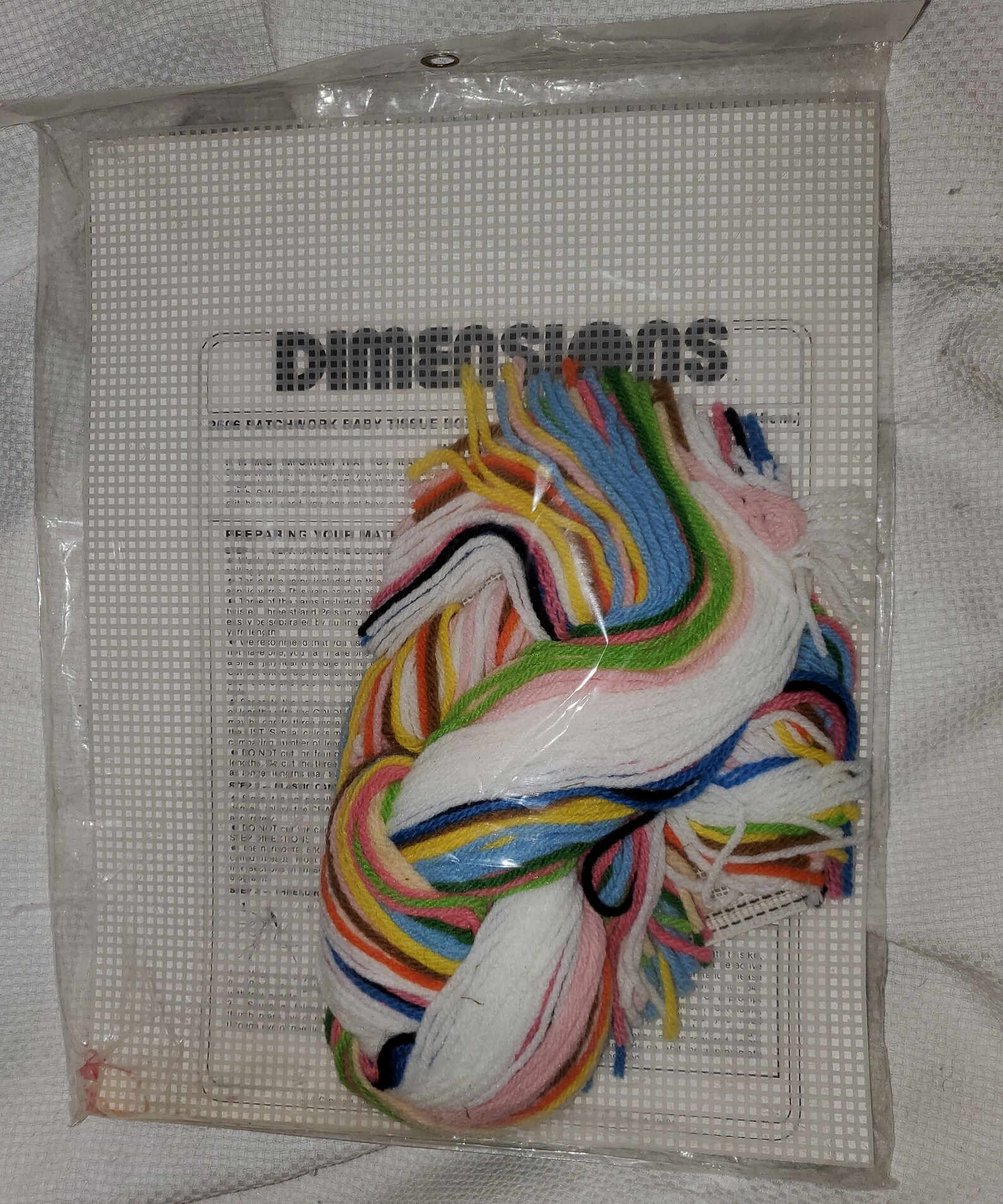 Issue Box Unopened Vintage Dimensions Unopened Patchwork Baby Tissue Box Plastic Canvas ...