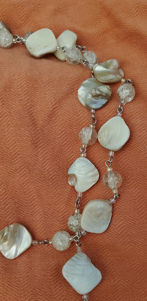 Beautiful Vintage 60" Mother-of-pearl Bead Neckla… - image 2