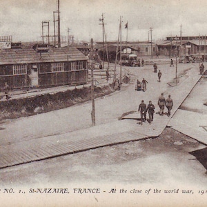 1919 Post Card St. Nazatre, France at the Close of World War 1. WWI. Unused