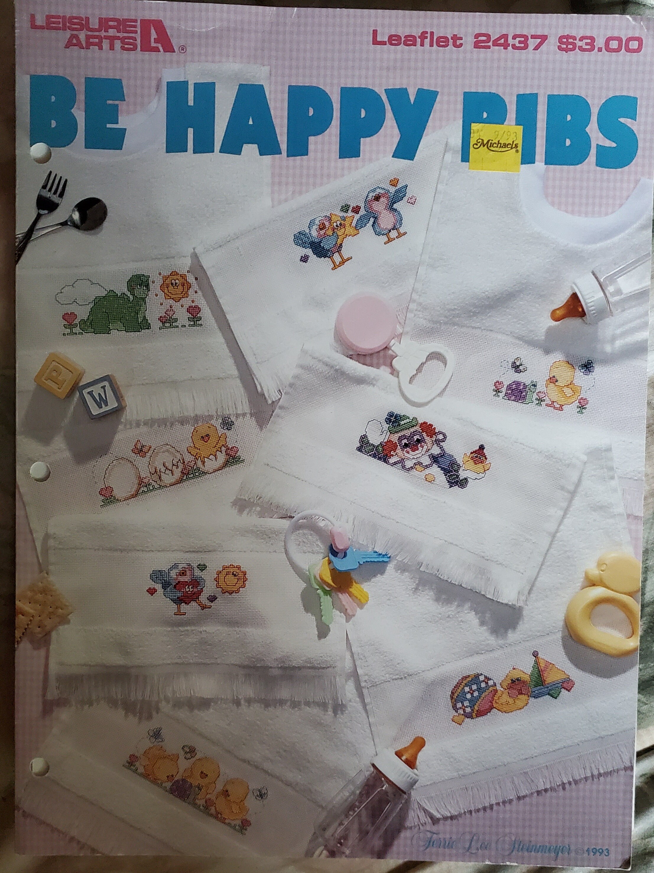 Adorable Bibs For Baby Counted Cross Stitch Designs From ...