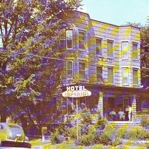 Vintage Hotel Imperial, Pontiac, IL,  Stamped Post Card, 1953