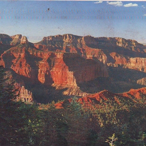 Vintage Grand Canyon National Park, Arizona,  Stamped Post Card, 1987