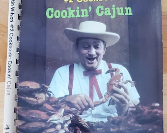 1986 Paperback The Justin Wilson #2 Cookbook Cookin' Cajun