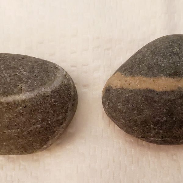 2 Rare Lake Superior Raw Igneous Basalt and Quartz Wishing Stones Great for Terraniums, Aquariums or Even a Craft Project