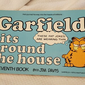 Garfield Sits Around the House His Seventh Book 1st Edition Vintage Comic Book Jim Davis 1983