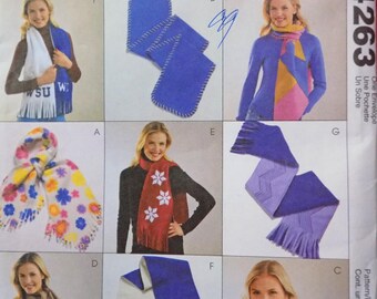 Unused McCall's Fashion Accessories Scarves Pattern