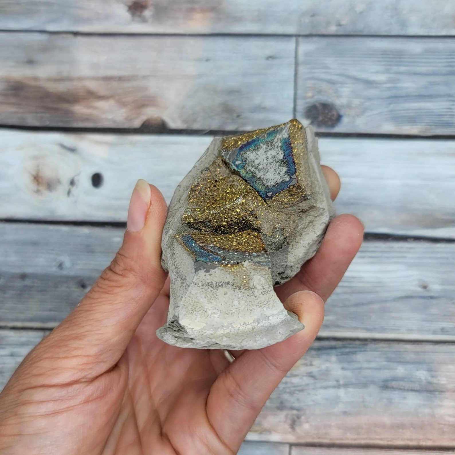 Rainbow Pyrite from Russia Iridescence Pyrite Stone Etsy