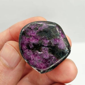 Large Natural Ruby Zoisite Tumbled Stone, Tumbled Ruby in Zoisite Crystal, Healing Crystals, Mineral Specimen #4