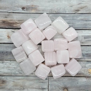 Large Mangano Calcite Tumbled Stones, One Tumbled Pink Calcite Crystal, Single Stone, Healing Crystal, Custom Mineral Specimen