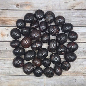 100g Dark Red Garnet Tumbled Stones, Tumbled Garnet Crystal, Bulk Crystals, Healing Crystal, Mineral Specimen #1