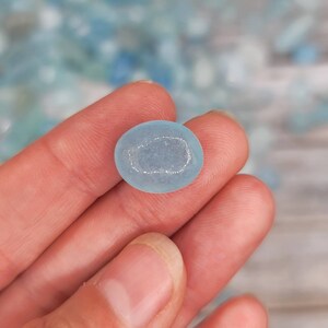 1lb Aquamarine Tumbled Chips, Small Tumbled Aquamarine Crystal, Bulk Crystals, Healing Crystal, Mineral Specimen image 7