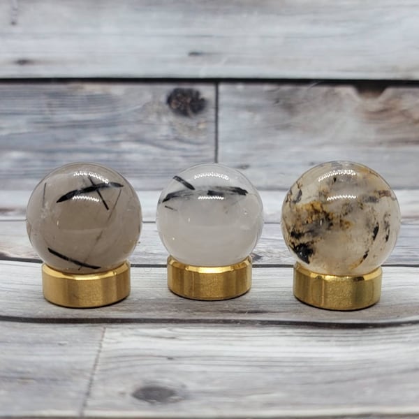 Small Gold Sphere Stand for Spheres 18-50mm, Gold or Silver Stainless Steel Sphere Holder, Metal Sphere & Egg Stand, Sphere Display Stand