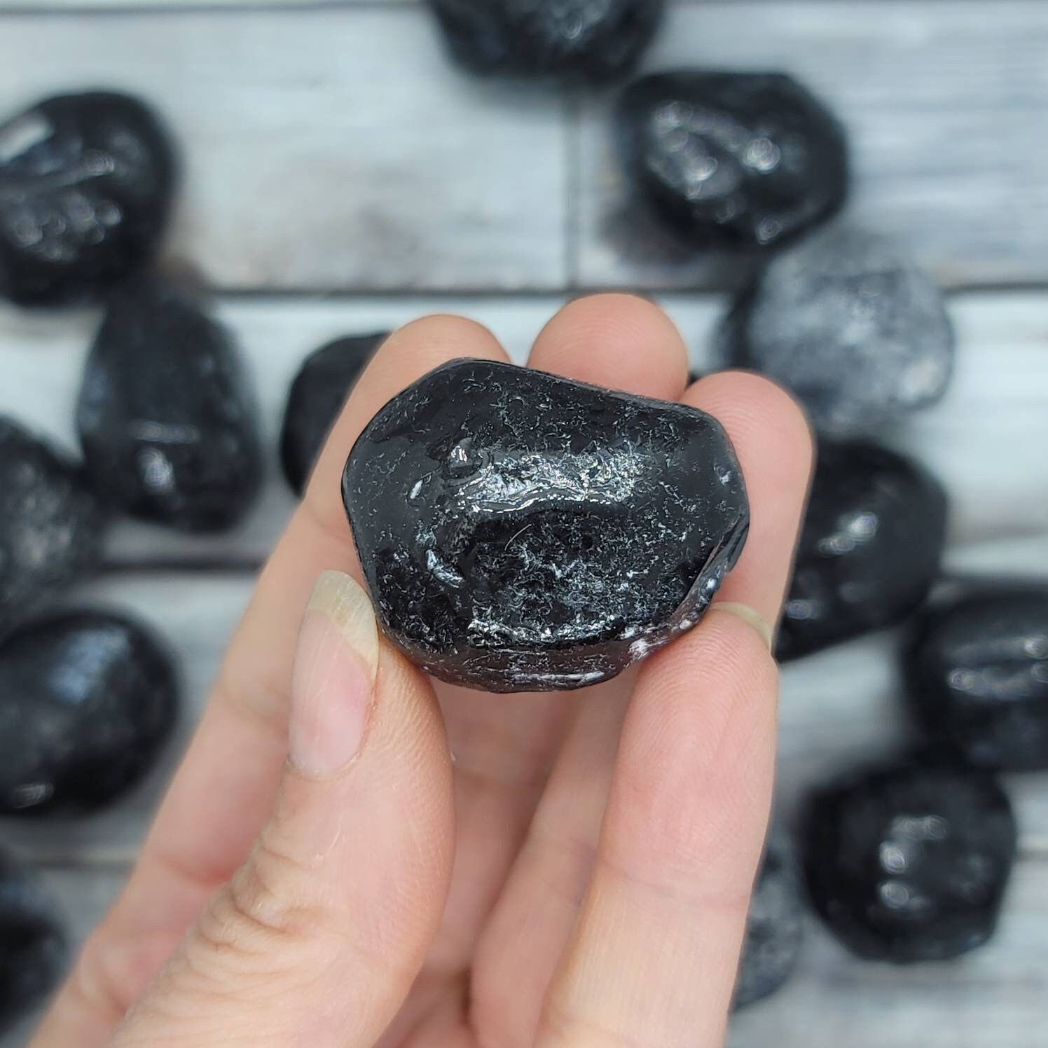 One Rough Apache Tear Obsidian From Arizona, Healing Stone