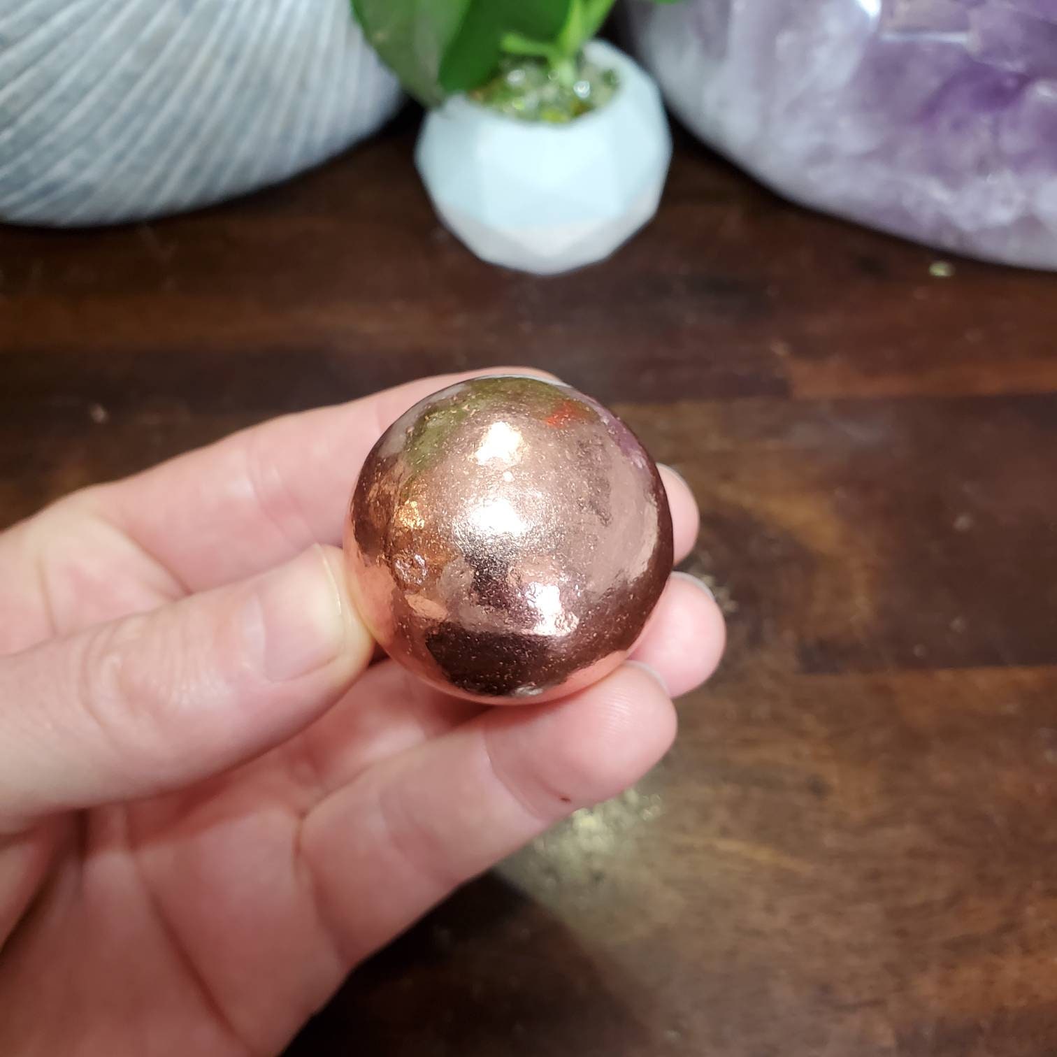 Pure Copper Sphere From USA 39mm Polished Copper Ball Etsy