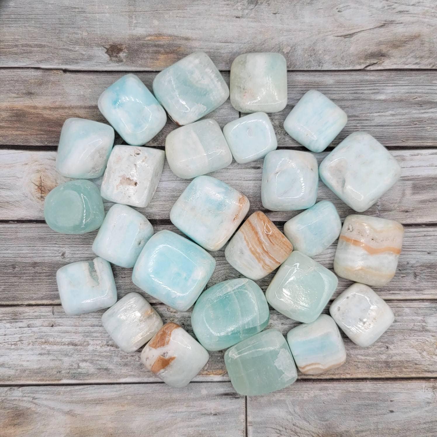 Caribbean Calcite Tumbles Caribbean Calcite Tumbles
