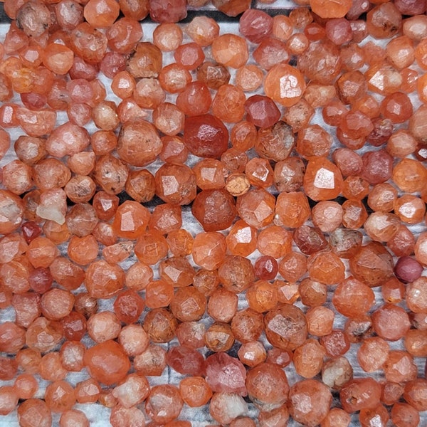 25 - 100ct Rough Orange Spessartine Garnet Crystals, Bulk Crystals for Jewelry Making, Healing Crystal, Mineral Specimen #1