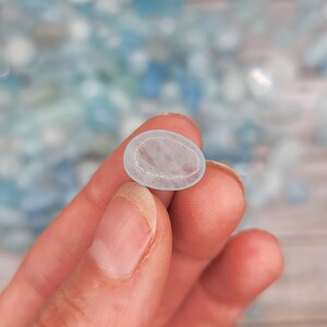 1lb Aquamarine Tumbled Chips, Small Tumbled Aquamarine Crystal, Bulk Crystals, Healing Crystal, Mineral Specimen image 6