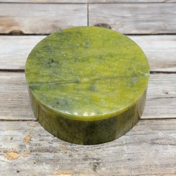 Green Serpentine Box Serpentine Jewelry Box Crystal Etsy