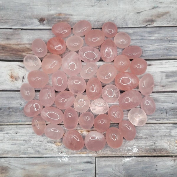 100g Rose Quartz Tumbled Stones, Tumbled Rose Quartz Crystal, Bulk Crystals, Jewelry Making, Crystal Healing, and Mineral Collecting #6