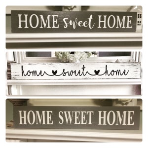 Home sweet Home wooden sign / Rustic / Farmhouse / scandinavian/ Wood framed farmhouse sign