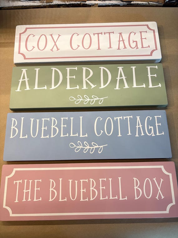 Country Cottage sign / personalised cottage sign / cottage name sign / country chic / shabby chic