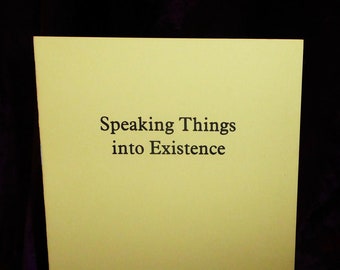 Speaking Things into Existence By James Finbarr - Occultism Occult Books Magick Spells Rituals Grimoire Goetia