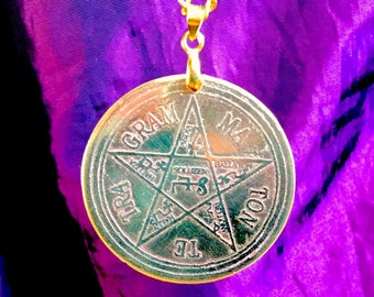 Pentagramm von Solomon Ockulter Schlüssel von Solomon Grimoire Goetia Dämone Magie zeremonieller Hexerei Talisman Anhänger