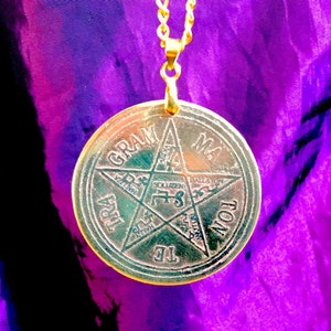 Pentagram of Solomon Occult Key of Solomon Grimoire Goetia Demon Magick Ceremonial Witchcraft Talisman Pendant