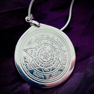 Sterling Silver HOLY ANGELIC PROTECTION Talisman of the 7 Planets - Talisman Occult Witchcraft Spells Rituals