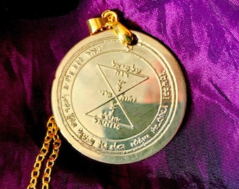Double Sided 3rd and 5th Power Pentacle of Venus for Love -  Solid Brass Talisman Pentacle Sigil Pendant Magick Occult Jewellery Occultism