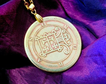 Seal of Orobas Sigil Occult Key of Solomon Grimoire Goetia Demon Magick Ceremonial Witchcraft Talisman Pendant