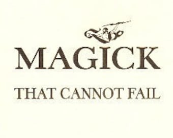 MAGICK That CANNOT FAIL By Michael McGrath- Spells Rituals Occult Books Grimoire Goetia Witchcraft Witch Occultism Satanism