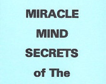 Miracle Mind Secrets Of The Ancients By Jolene Anderson - Spells Rituals Occult Books Grimoire Goetia Witchcraft Witch Occultism Satanism