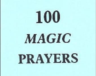 100 MAGIC PRAYERS by Alfred Palma - Spells Rituals Occult Books Grimoire Goetia Witchcraft Witch Occultism Satanism