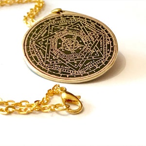 Sigillum Dei Ameth Enochian John Dee Angel Magick Magic Ceremonial Witchcraft Talisman Occult Pendant