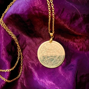 4th Pentacle of Venus For Attraction & Love Seal Occult Key of Solomon Grimoire Magick Ceremonial Witchcraft Talisman Pendant