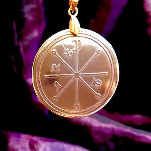 Talisman for Control Over Infernal Spirits Seal Occult Key of Solomon Grimoire Magick Ceremonial Witchcraft Talisman Pendant