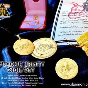 Demonic Trinity Brass Devotional Set