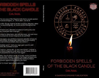 Forbidden Spells of the Black Candle Ultimate Curses Book by Carl Nagel Black Magick Occult Witchcraft Satanism