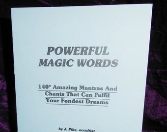 Powerful Magic Words By Jason Pike - Magick Spells Occult Books Goetia Grimoire Satanism Rituals Witchcraft Witch Occultism