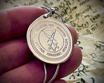 Solid 925 Sterling Silver Penkhaduce Symbol of Wizardry Pendant by 