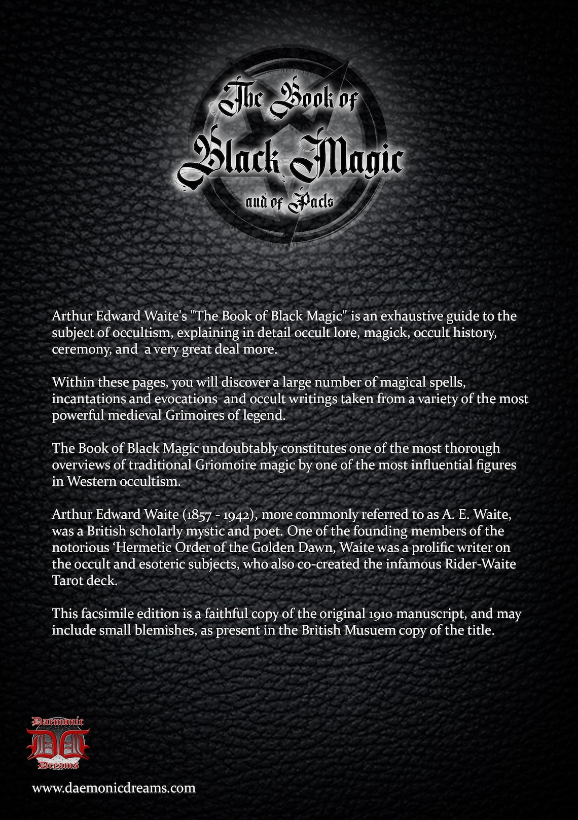 The Book of BLACK MAGIC and of PACTS (e-book) - Magick Spells Rituals ...