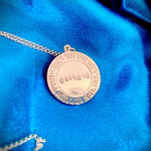 Sterling Silver First Seal of Agrippa Talisman for Prosperity - magick sigil pendant goetia witchcraft talisman